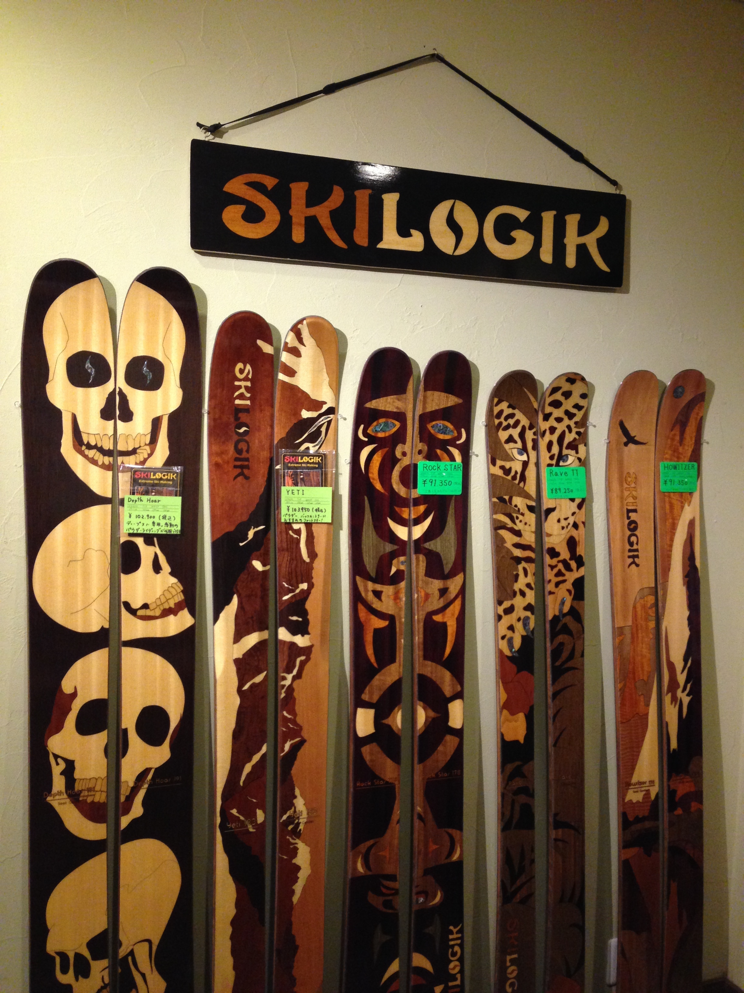 SKILOGIKスキーロジック168cm　完全ハンドメイドの最高至極BCスキーフリーライド